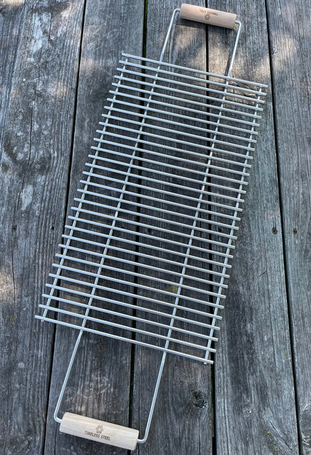 Large Stainless Steel Grill Mesh for BBQ Grill / MANGAL for 10 skewers
