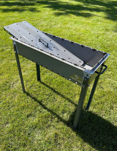 Large heavy-duty BBQ Grill / MANGAL for 15 skewers