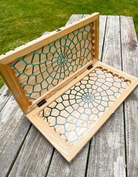 Luxury Wooden Backgammon Set / NARDY