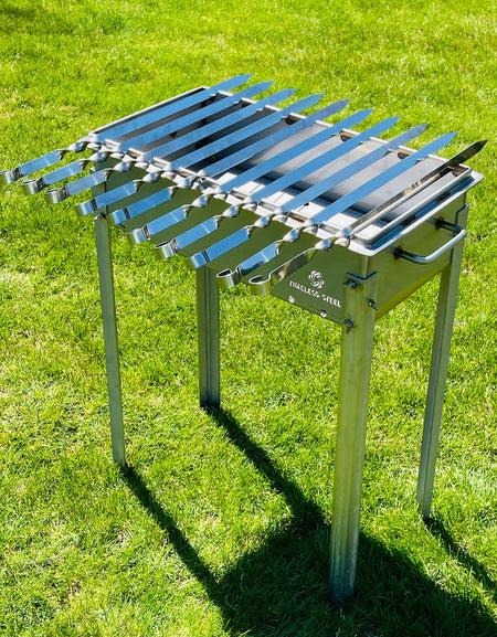 5 Pcs WIDTH 3/4" Heavy-duty Stainless Steel Lula Kebab Skewers 26"