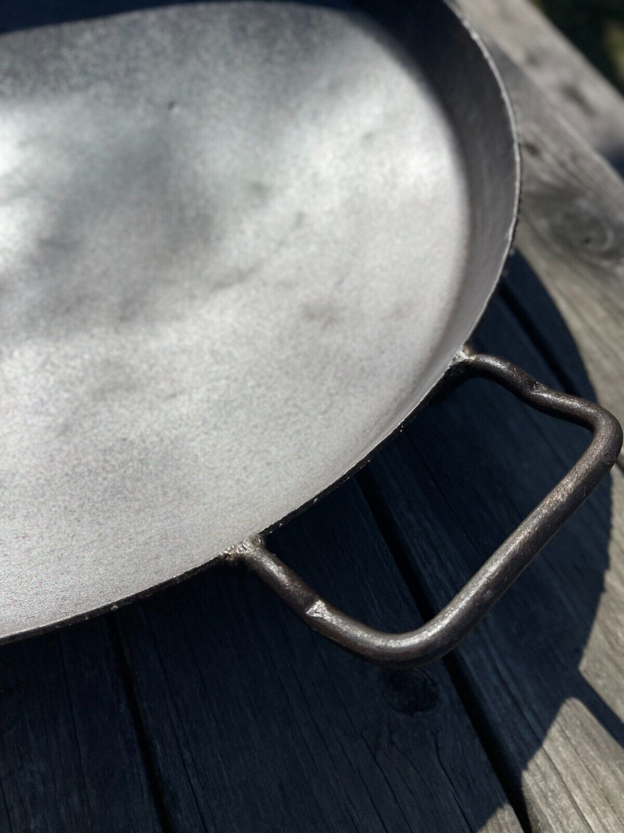 22 Inch Discada BBQ Disc Blade – Portable Camping Cooker Wok By CC, Cast Iron Handles