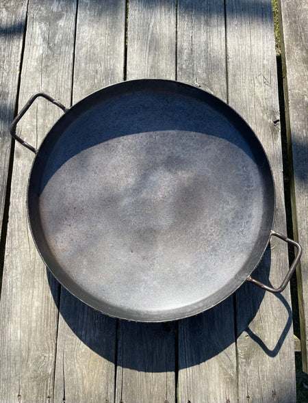 Heavy-duty Steel Discada 22" with Sides / BBQ Disc / Wok