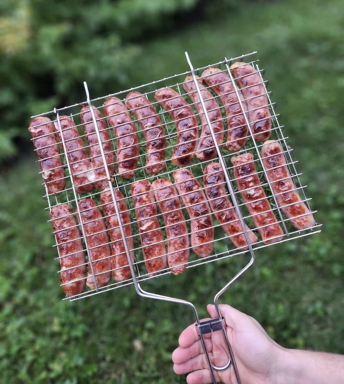 Heavy-duty Stainless Steel Grill Basket