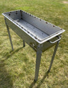 Large heavy-duty STAINLESS Steel BBQ Grill / MANGAL for 15 skewers