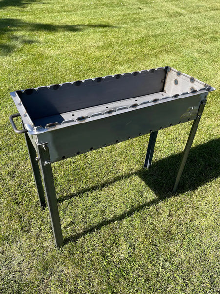 Large heavy-duty BBQ Grill / MANGAL for 15 skewers