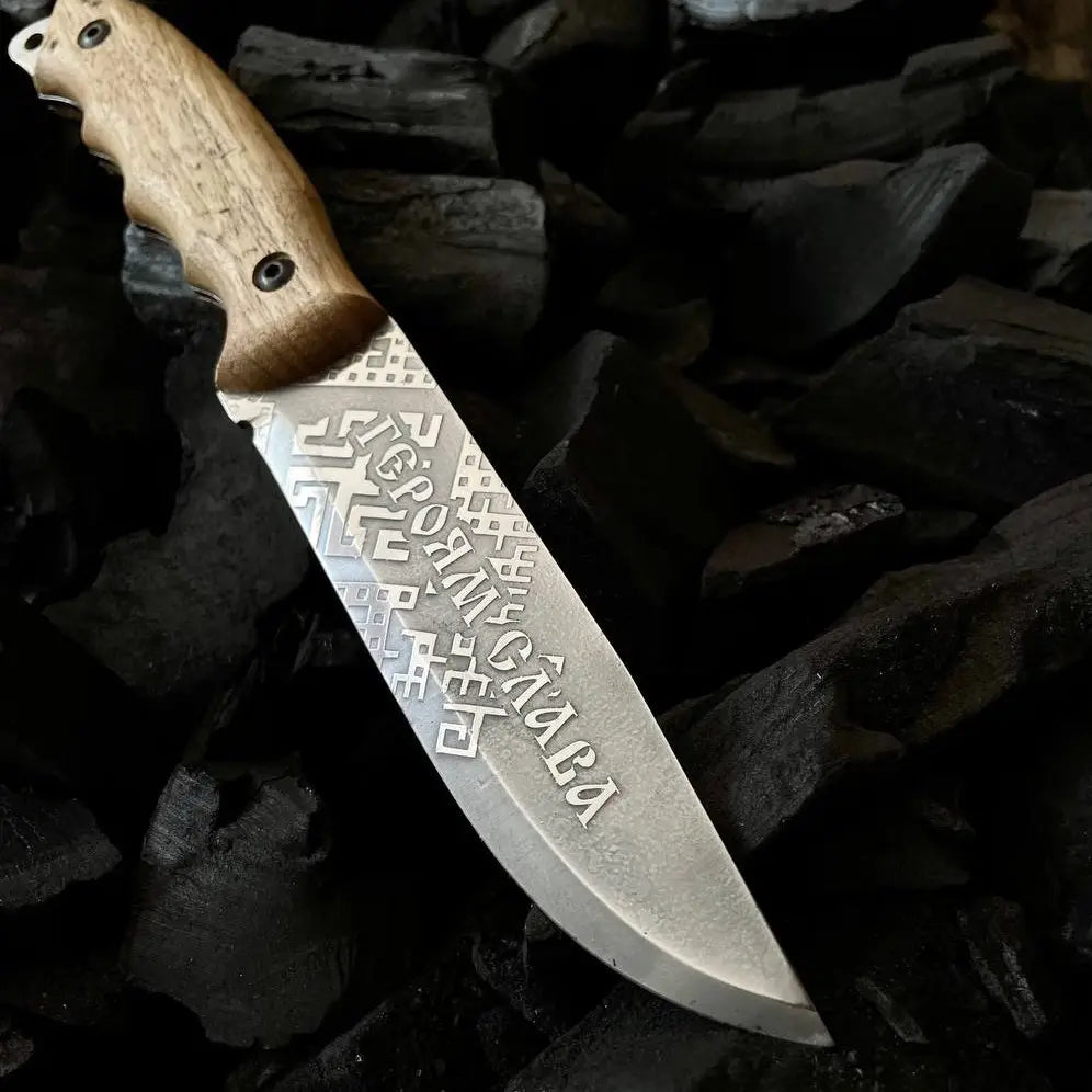 Heavy-duty KNIFE Слава ЗСУ / Glory to the Armed Forces of Ukraine with case