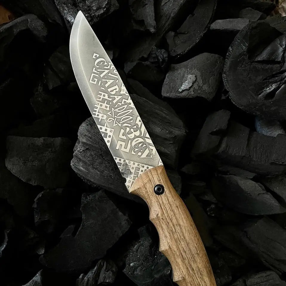 Heavy-duty KNIFE Слава ЗСУ / Glory to the Armed Forces of Ukraine with case