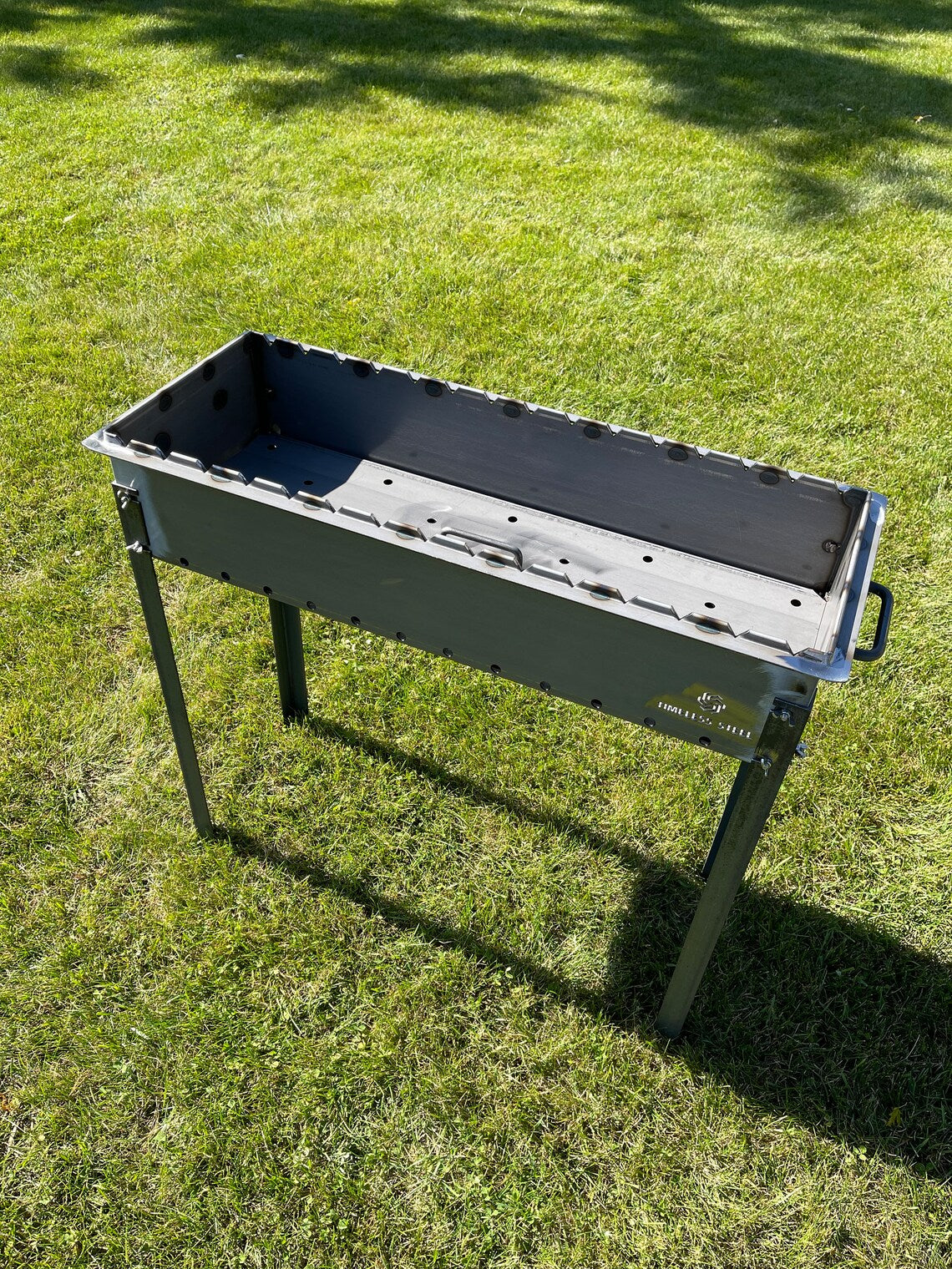 Large heavy-duty BBQ Grill / MANGAL for 15 skewers