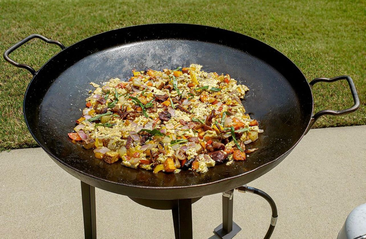 thumbnail image 2 of Carolina Cooker 22" Steel Discada – 1-1/2" Sides, Flat Bottom – Made In USA 2 of 5