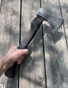 Heavy-duty AX Слава ЗСУ / Glory to the Armed Forces of Ukraine with wooden handle and leather wrap