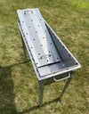 Large heavy-duty STAINLESS Steel BBQ Grill / MANGAL for 15 skewers