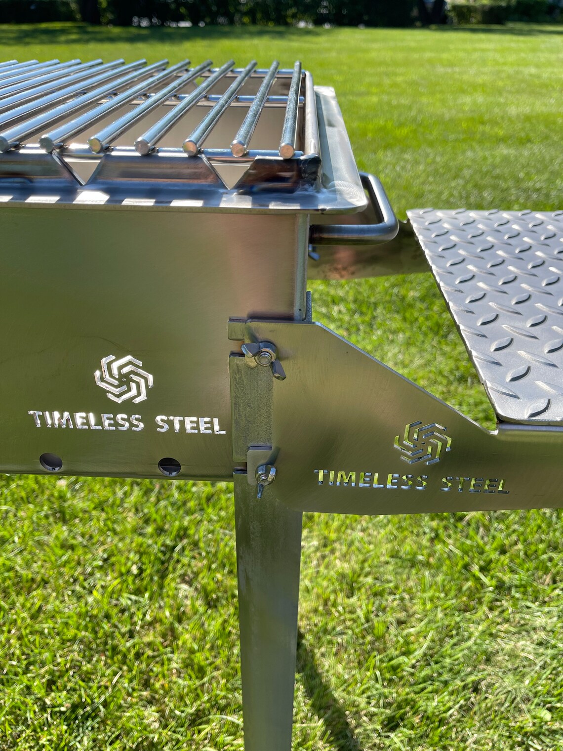 Stainless Steel Side Shelf for BBQ Grill / MANGAL