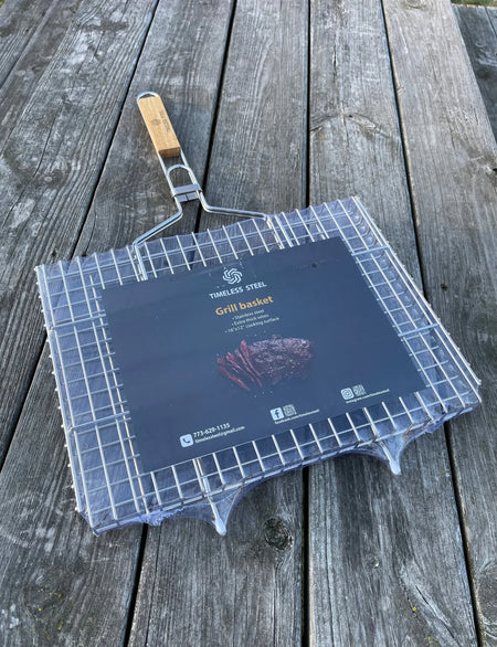 Heavy-duty Stainless Steel Grill Basket