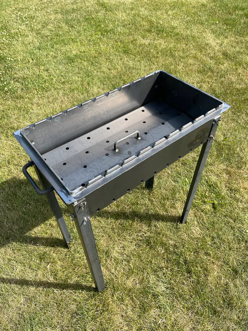 Heavy-duty BBQ Grill / MANGAL for 10 skewers