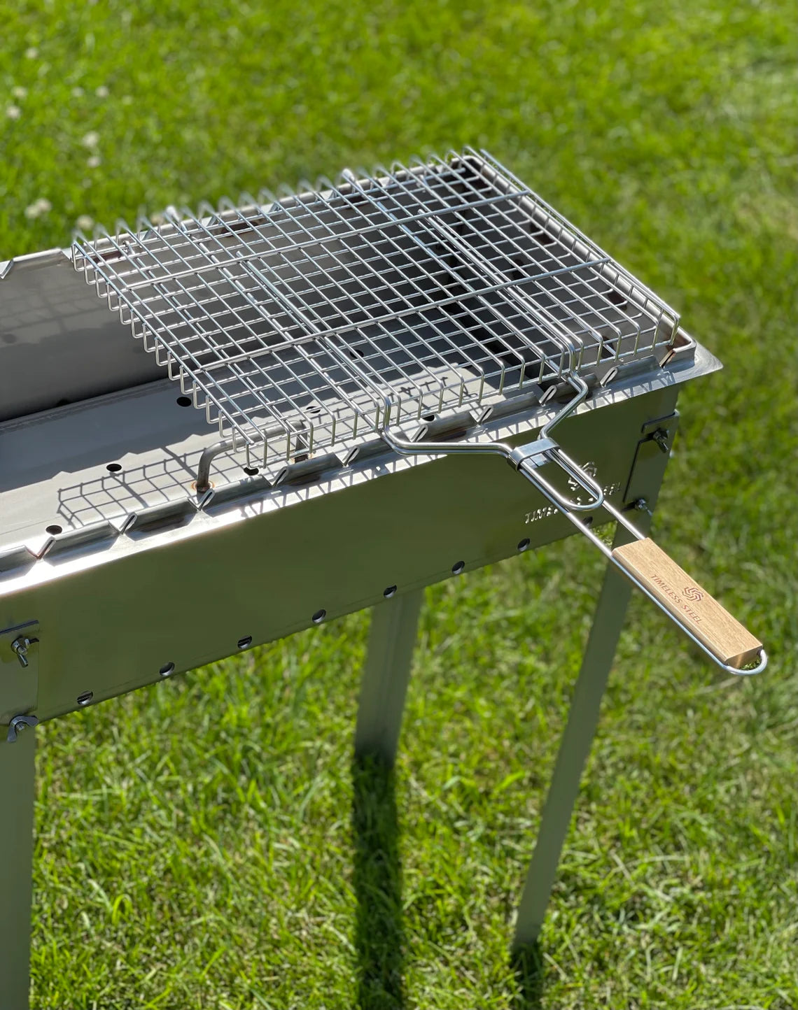 Heavy-duty Stainless Steel Grill Basket