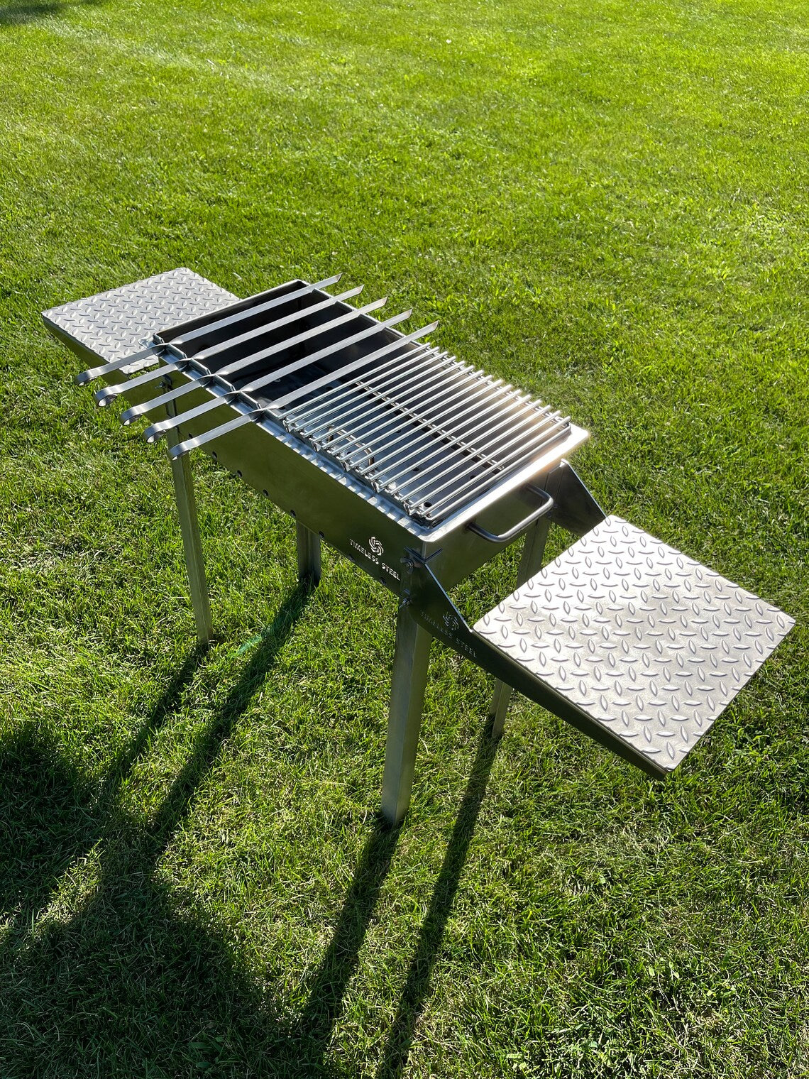 Stainless Steel Side Shelf for BBQ Grill / MANGAL
