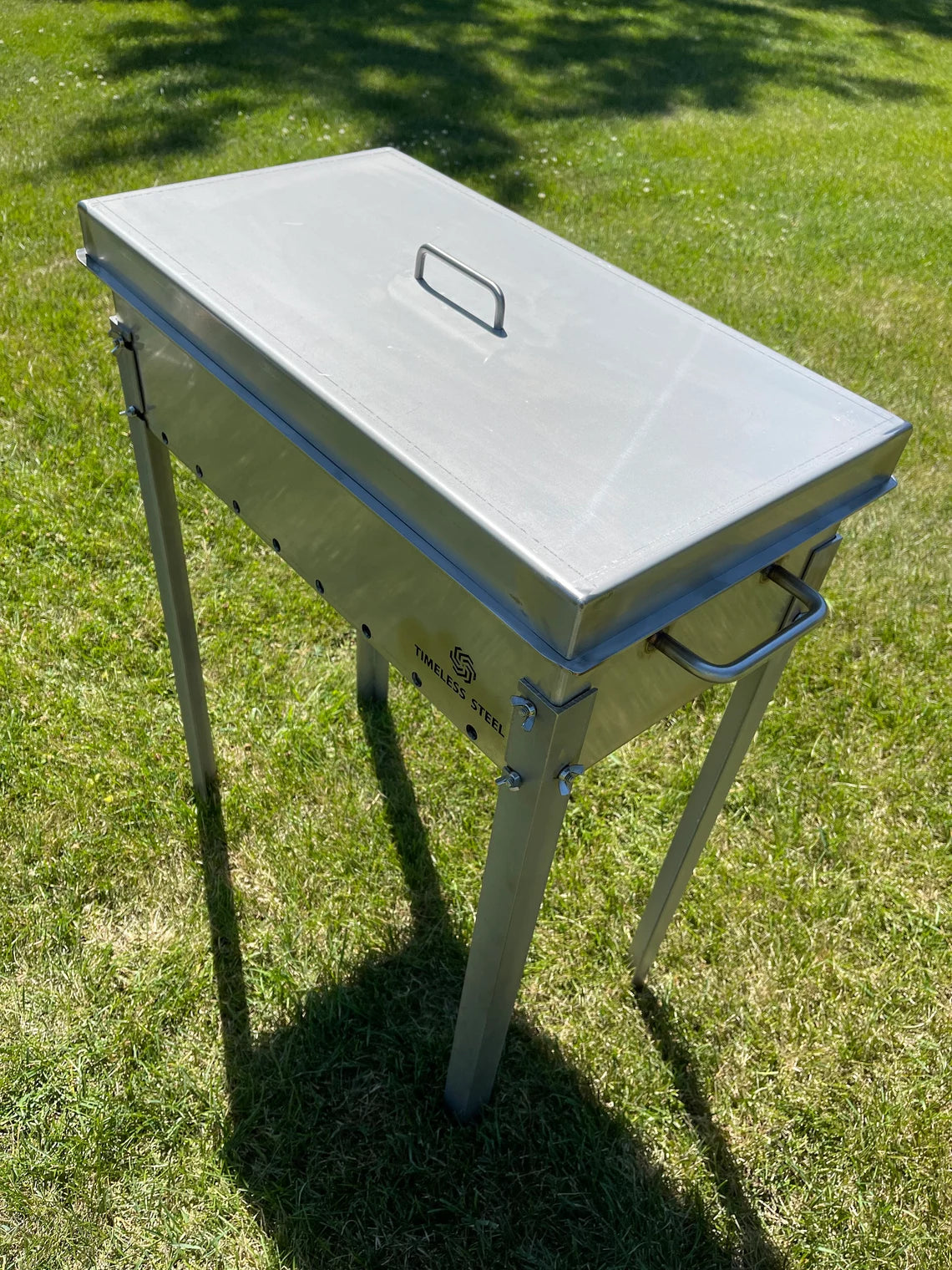 Stainless Steel Lid for BBQ Grill / MANGAL for 10 skewers