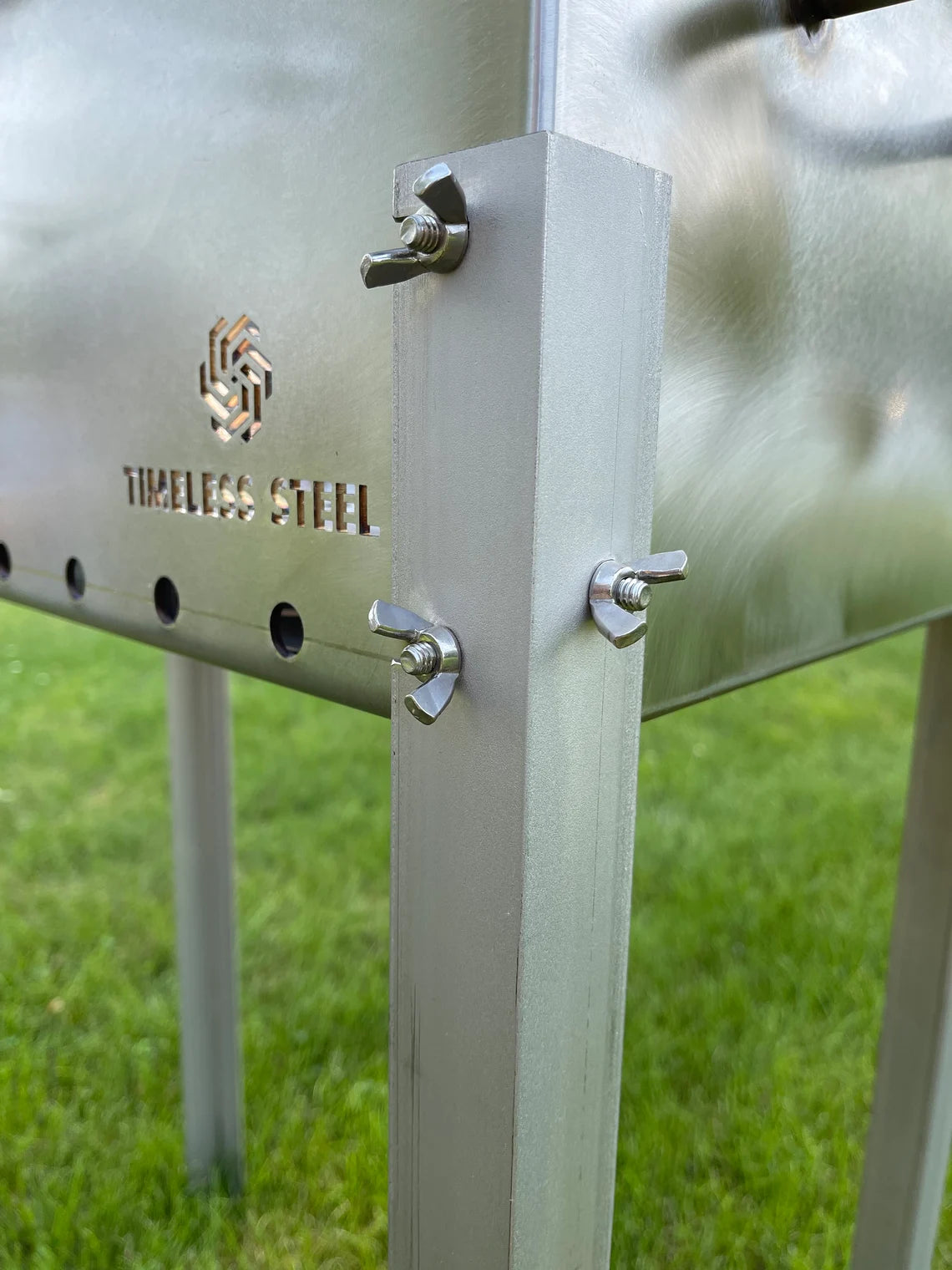 Heavy-duty STAINLESS Steel BBQ Grill / MANGAL for 10 skewers