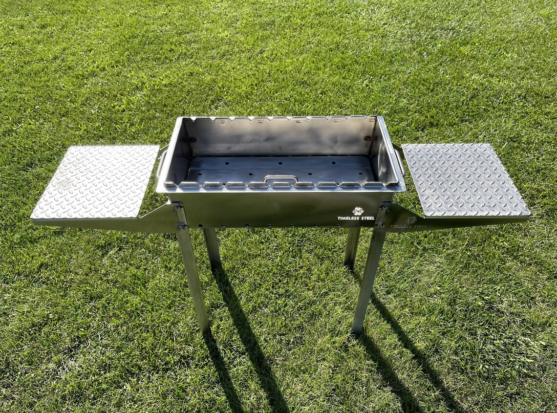Stainless Steel Side Shelf for BBQ Grill / MANGAL