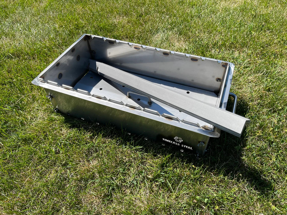 Heavy-duty STAINLESS Steel BBQ Grill / MANGAL for 10 skewers