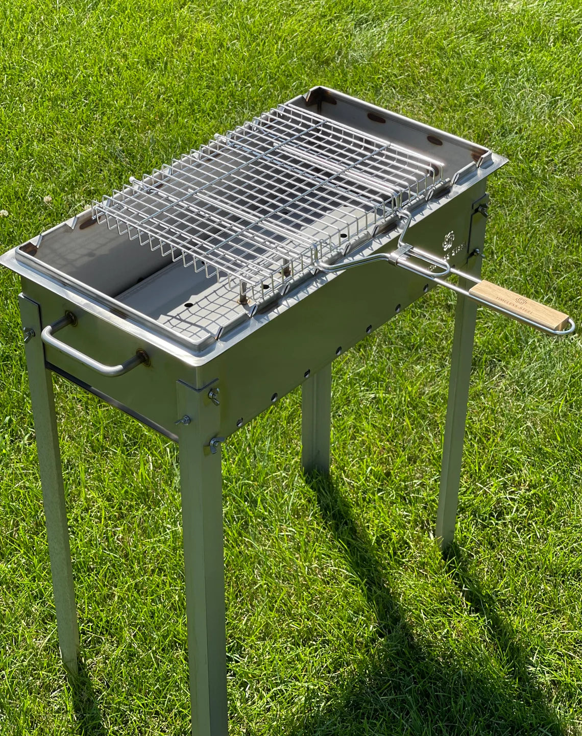 Heavy-duty Stainless Steel Grill Basket