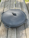 Cast Iron Cauldron 12L / WOK with Lid