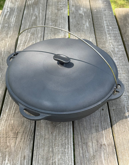 Cast Iron Cauldron 12L / WOK with Lid