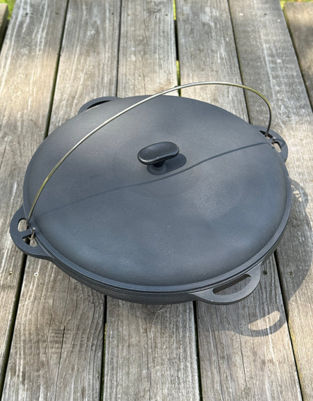 Cast Iron Cauldron 8L / WOK with Lid