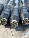 5 Pcs Heavy-duty Stainless Steel Lula Kebab Skewers (Wooden Handle with Ukrainian Tryzub Emblem)