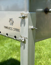 Large heavy-duty STAINLESS Steel BBQ Grill / MANGAL for 15 skewers
