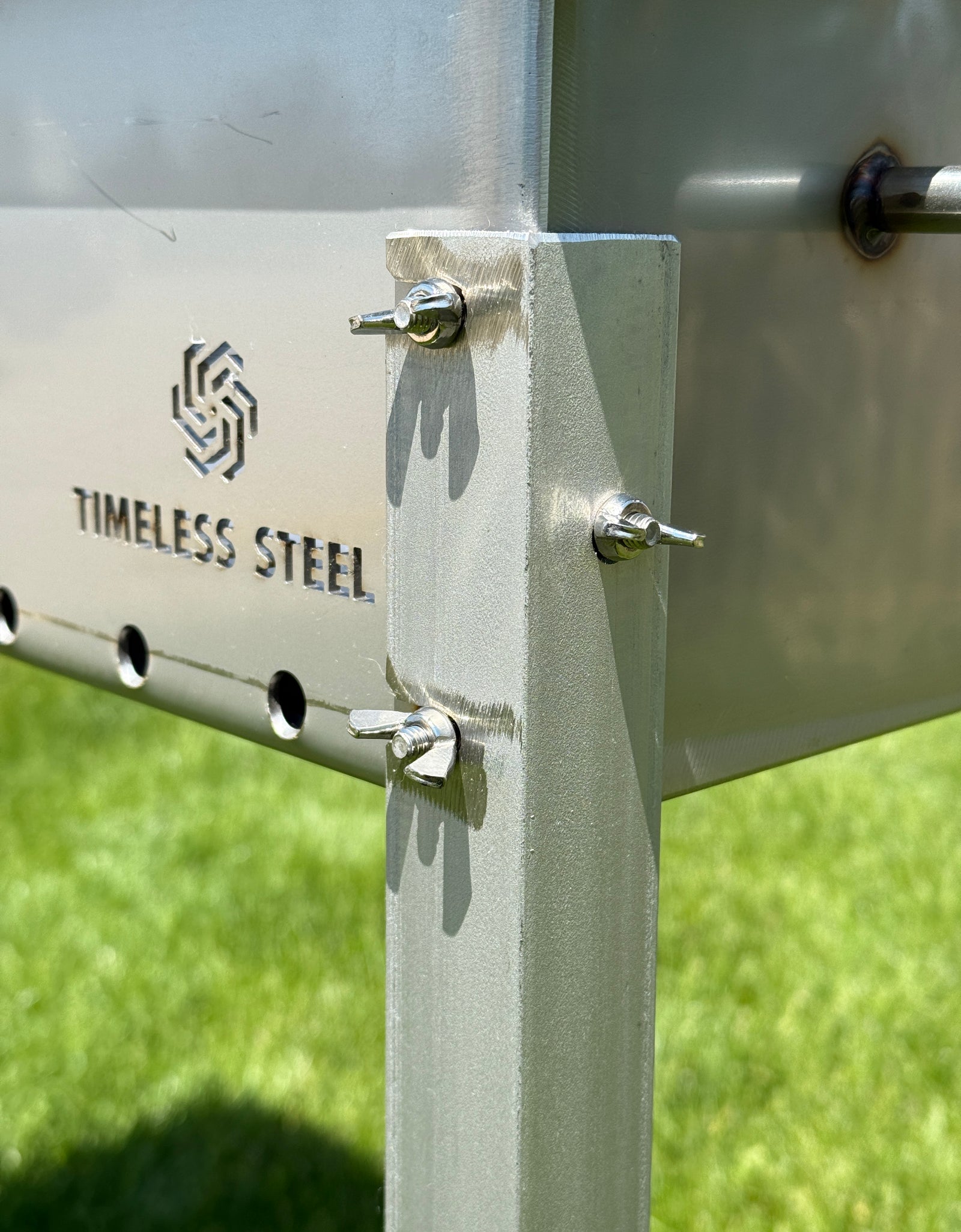 Large heavy-duty STAINLESS Steel BBQ Grill / MANGAL for 15 skewers