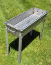 Large heavy-duty STAINLESS Steel BBQ Grill / MANGAL for 15 skewers