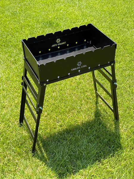 Heavy-duty Foldable BBQ Grill / MANGAL for 8 Skewers