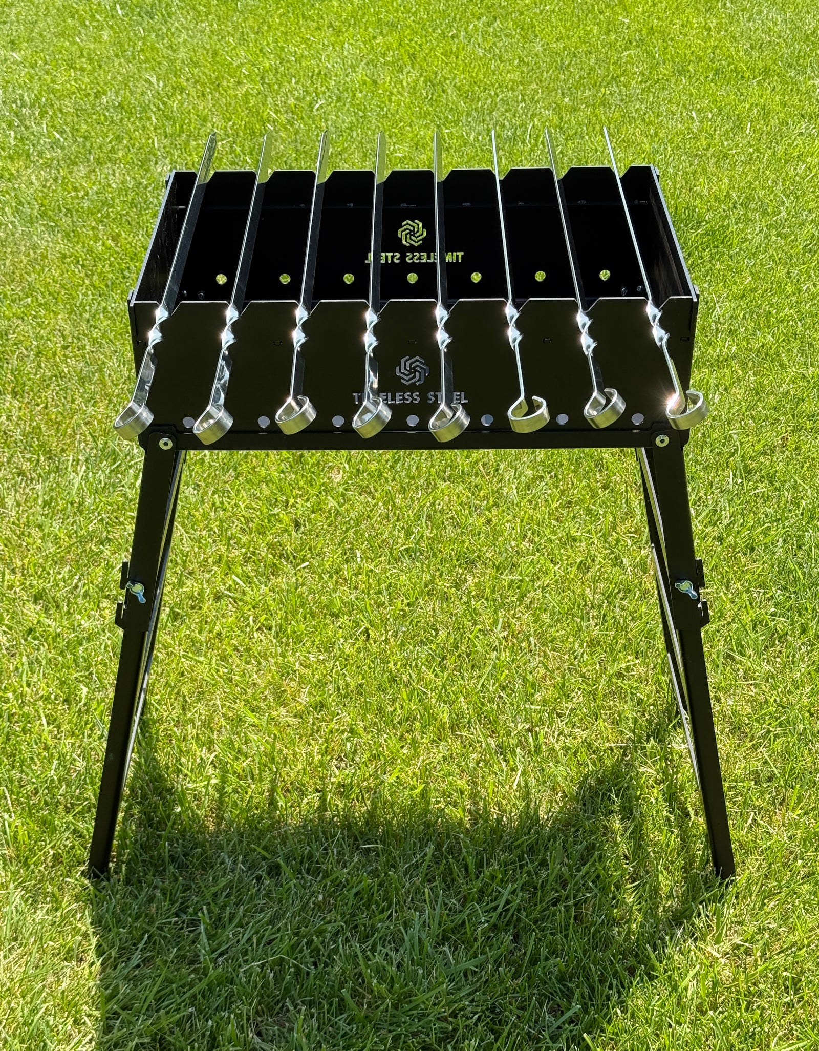 Heavy-duty Foldable BBQ Grill / MANGAL for 8 Skewers