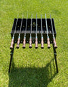 Heavy-duty Foldable BBQ Grill / MANGAL for 8 Skewers