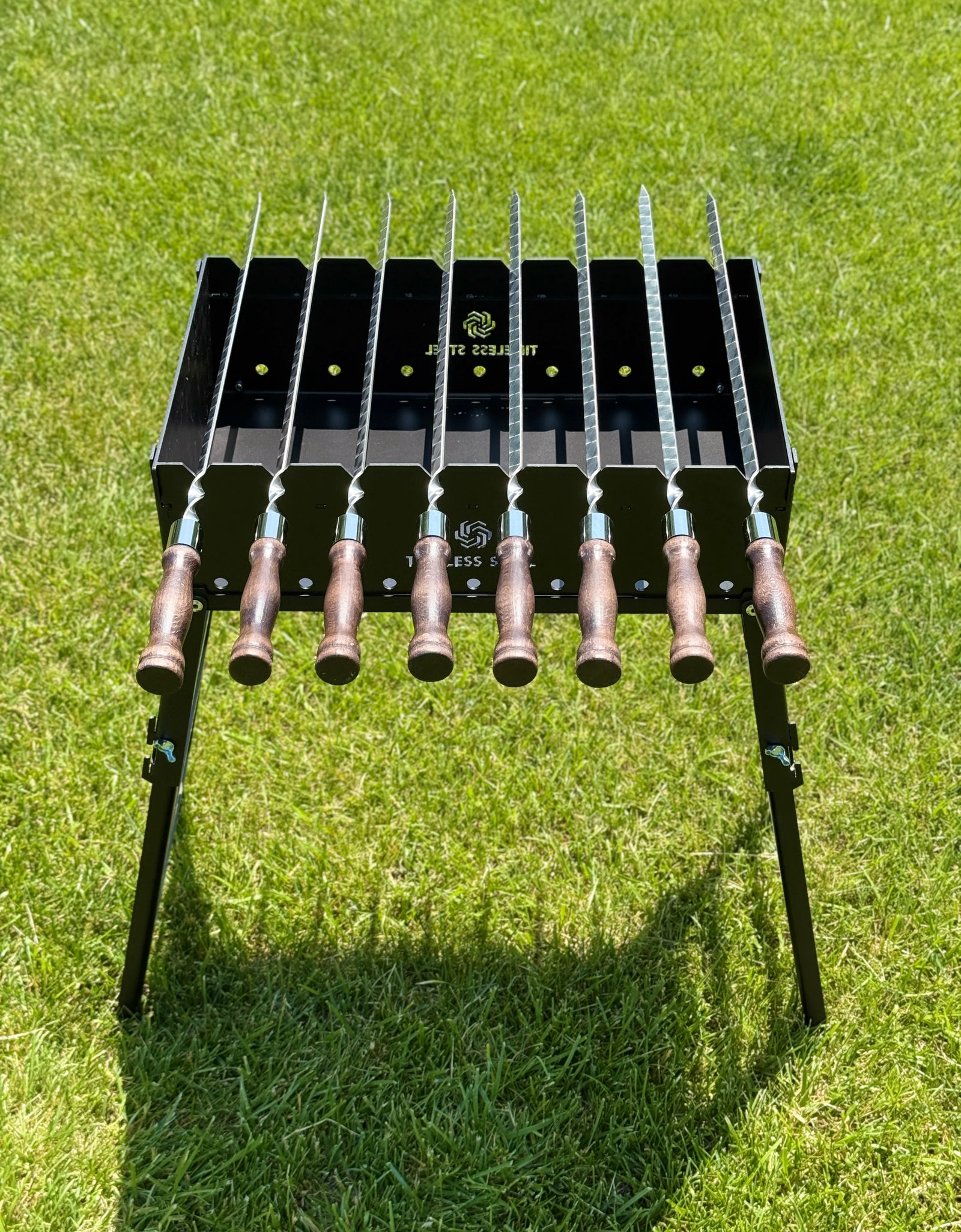 Heavy-duty Foldable BBQ Grill / MANGAL for 8 Skewers