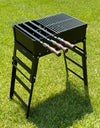 Heavy-duty Foldable BBQ Grill / MANGAL for 8 Skewers