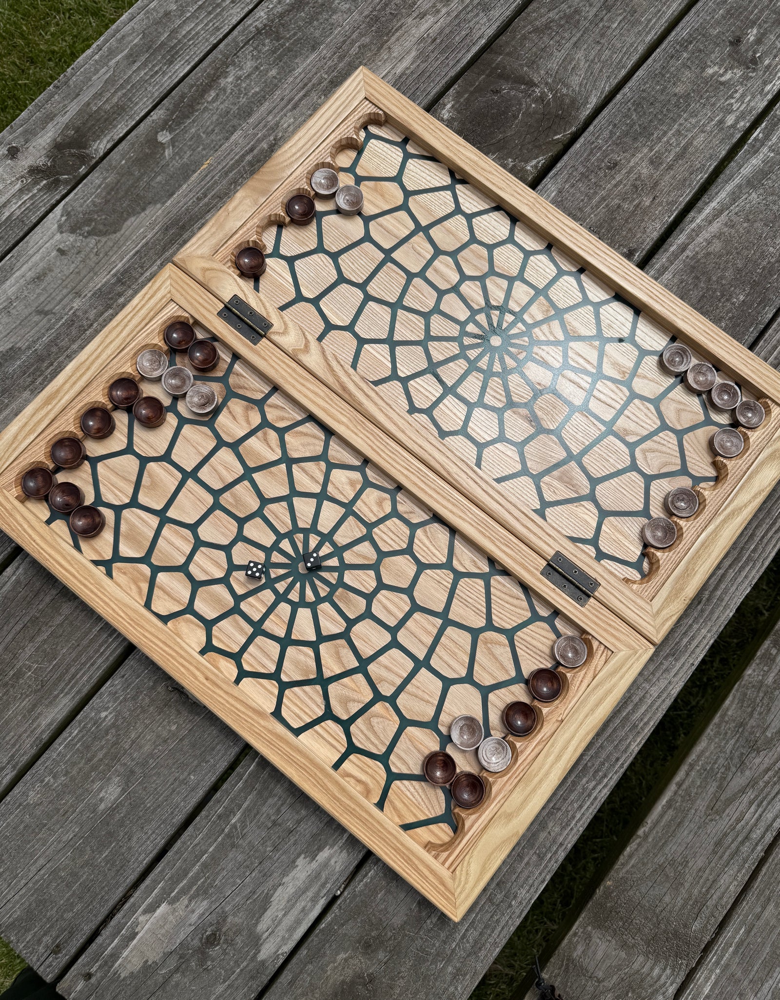 Luxury Wooden Backgammon Set / NARDY