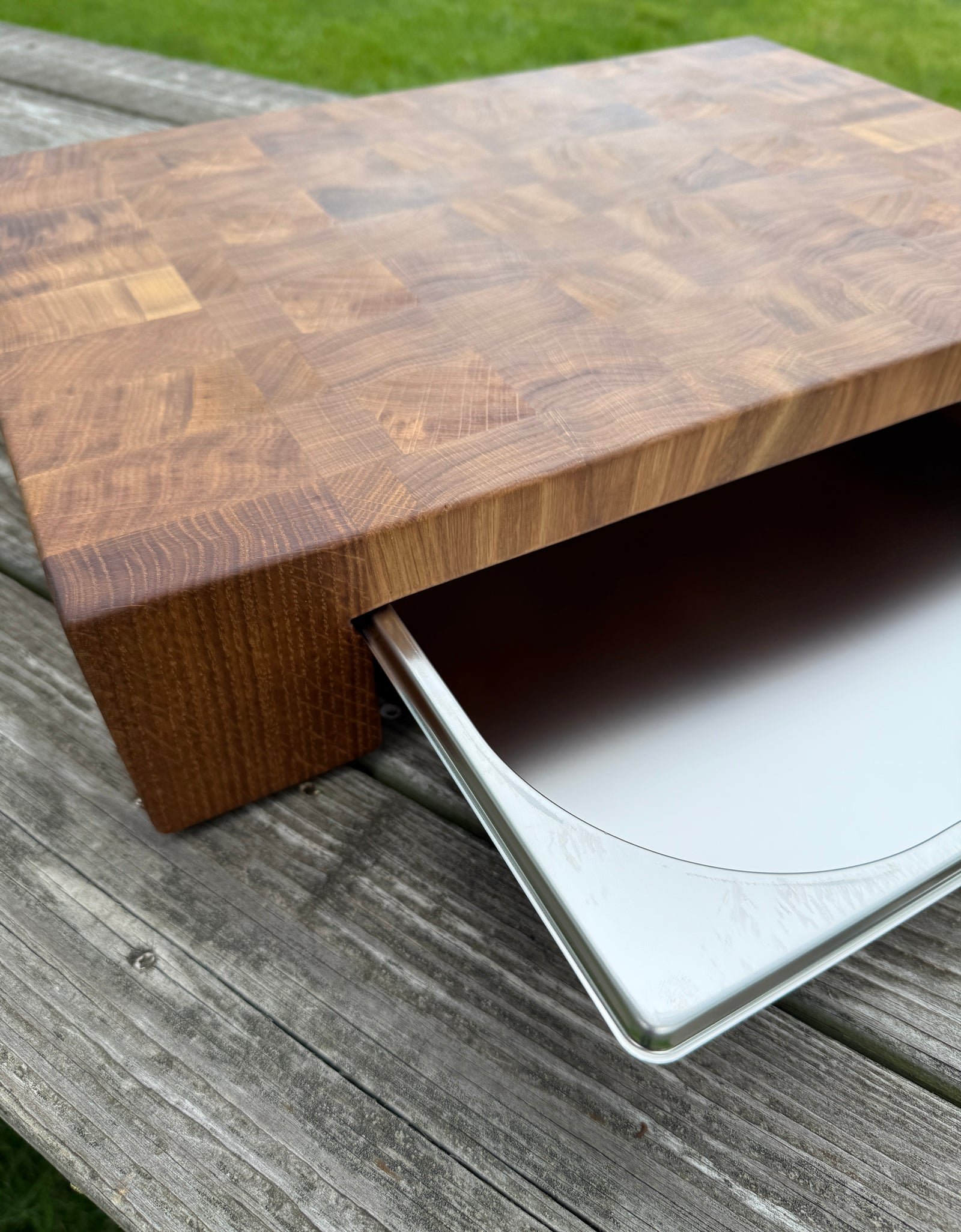 Cutting Board with Tray