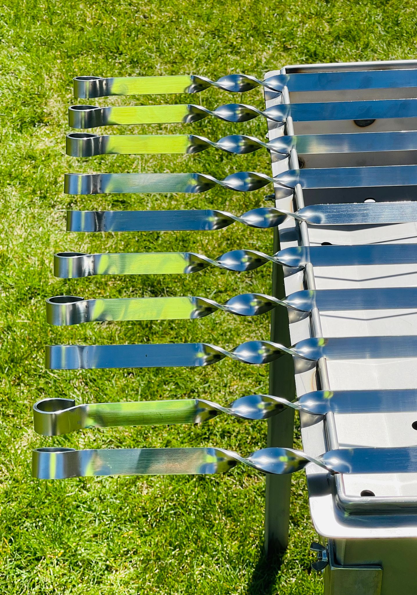 5 Pcs WIDTH 3/4" Heavy-duty Stainless Steel Lula Kebab Skewers 26"