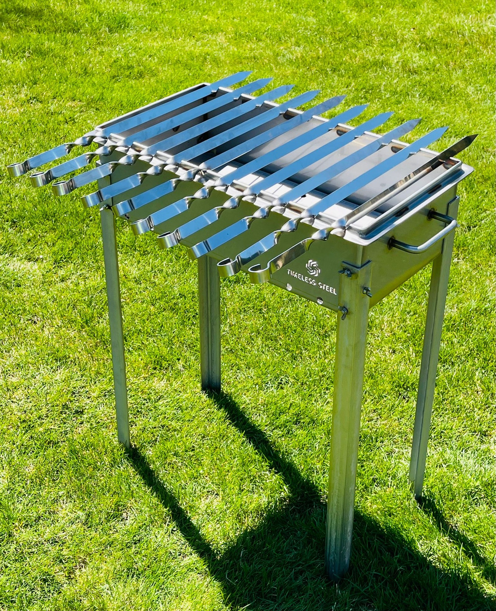 5 Pcs WIDTH 3/4" Heavy-duty Stainless Steel Lula Kebab Skewers 26"