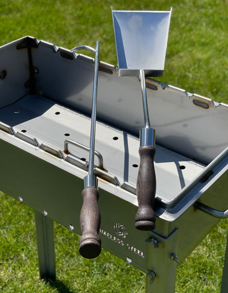 Heavy-duty Stainless Steel Fire Poker And Shovel