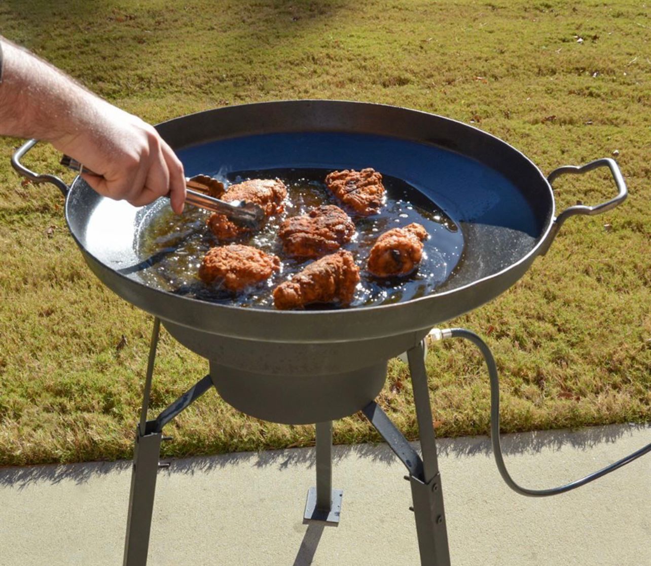 Heavy-duty Steel Discada 22" with Sides / BBQ Disc / Wok