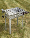 Heavy Duty Stainless Steel Electric Skewer Rotisserie – Automatic 10 Skewer Rotating Grill / Mangal