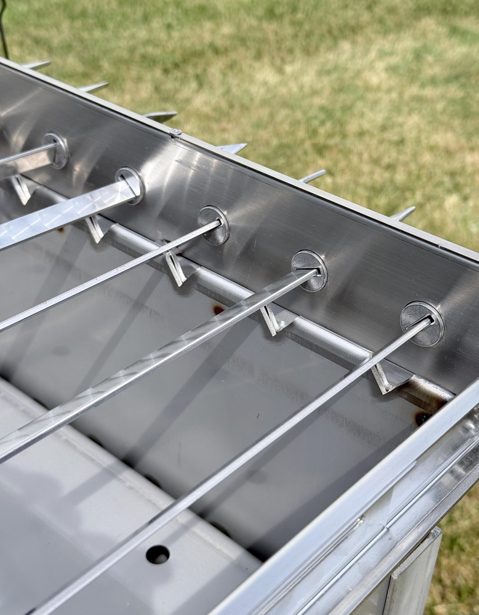 Heavy Duty Stainless Steel Electric Skewer Rotisserie – Automatic 10 Skewer Rotating Grill / Mangal