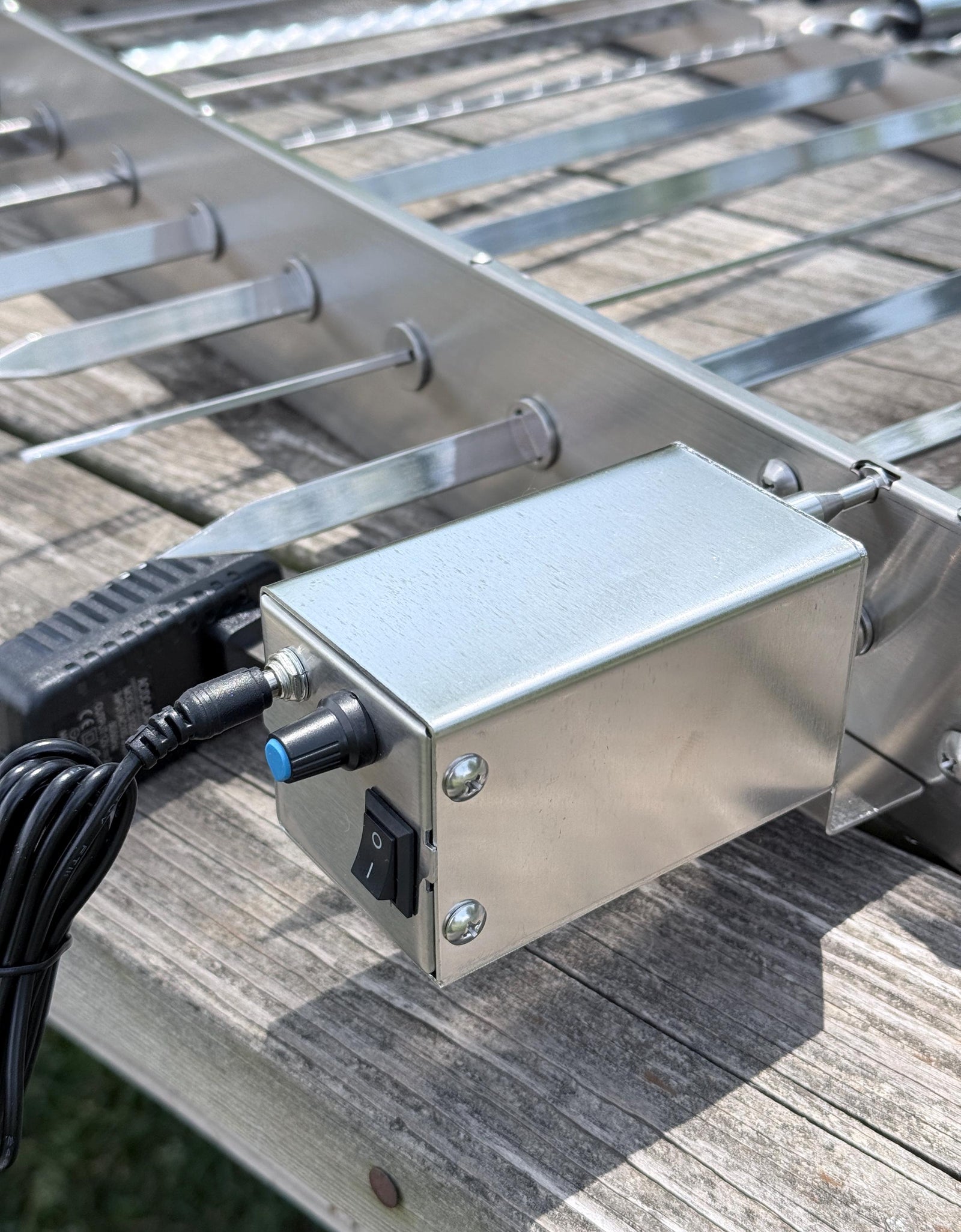 Heavy Duty Stainless Steel Electric Skewer Rotisserie – Automatic 10 Skewer Rotating Grill / Mangal
