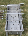 Heavy Duty Stainless Steel Electric Skewer Rotisserie – Automatic 10 Skewer Rotating Grill / Mangal