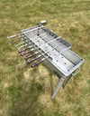 Heavy Duty Stainless Steel Electric Skewer Rotisserie – Automatic 10 Skewer Rotating Grill / Mangal