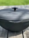 Cast Iron Cauldron 8L / WOK with Lid